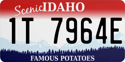 ID license plate 1T7964E