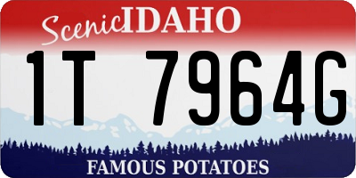 ID license plate 1T7964G
