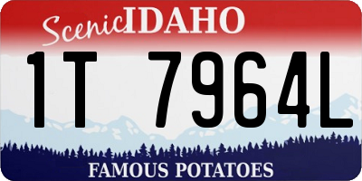 ID license plate 1T7964L