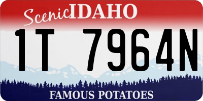 ID license plate 1T7964N