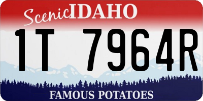 ID license plate 1T7964R