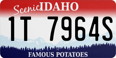 ID license plate 1T7964S