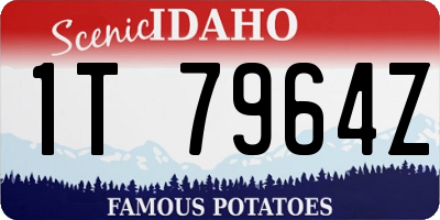 ID license plate 1T7964Z