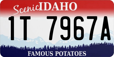 ID license plate 1T7967A