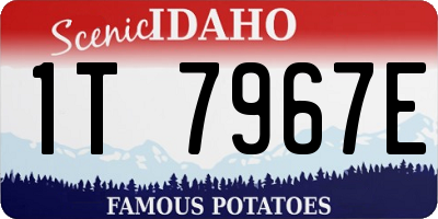 ID license plate 1T7967E