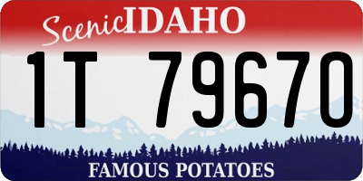 ID license plate 1T7967O