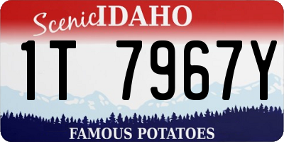ID license plate 1T7967Y