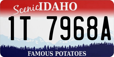 ID license plate 1T7968A