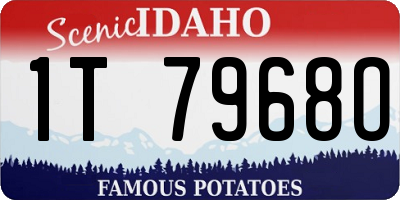 ID license plate 1T7968O