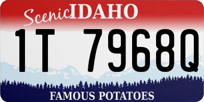 ID license plate 1T7968Q