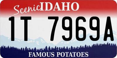 ID license plate 1T7969A