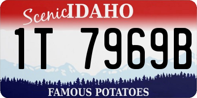 ID license plate 1T7969B