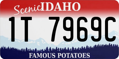 ID license plate 1T7969C
