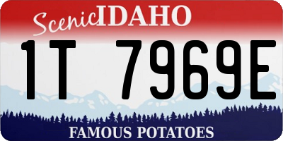 ID license plate 1T7969E