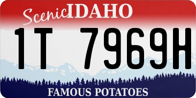 ID license plate 1T7969H