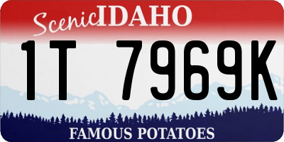 ID license plate 1T7969K
