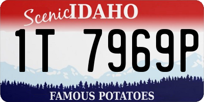 ID license plate 1T7969P