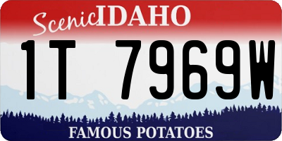 ID license plate 1T7969W