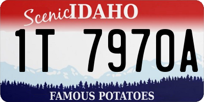 ID license plate 1T7970A