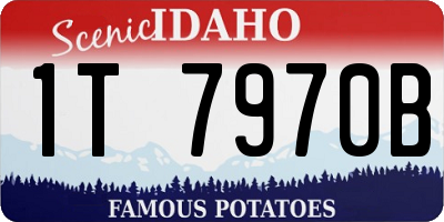 ID license plate 1T7970B