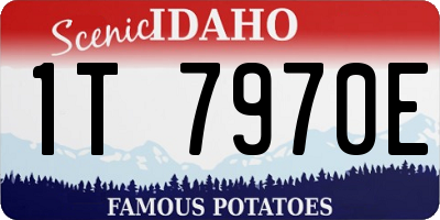 ID license plate 1T7970E