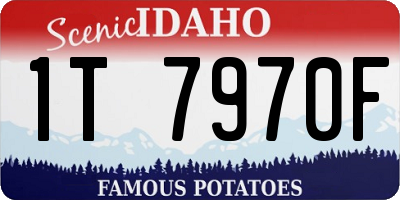 ID license plate 1T7970F