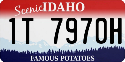 ID license plate 1T7970H
