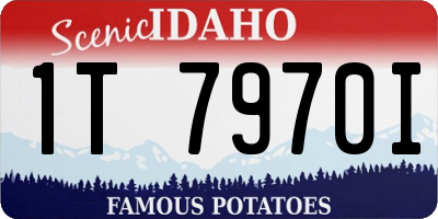 ID license plate 1T7970I