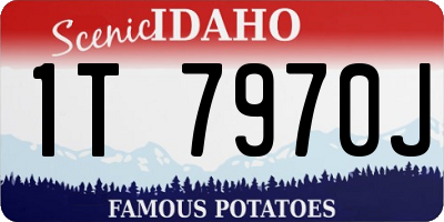 ID license plate 1T7970J