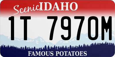 ID license plate 1T7970M