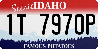 ID license plate 1T7970P