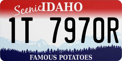 ID license plate 1T7970R