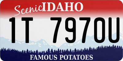 ID license plate 1T7970U