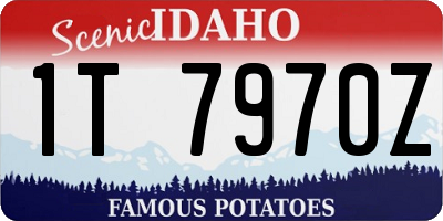 ID license plate 1T7970Z