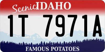 ID license plate 1T7971A