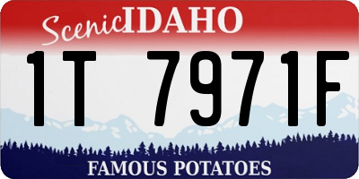 ID license plate 1T7971F