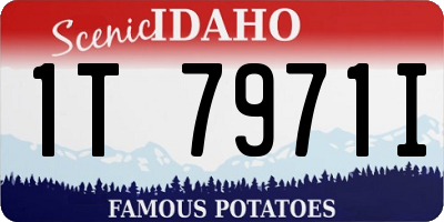 ID license plate 1T7971I