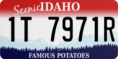 ID license plate 1T7971R