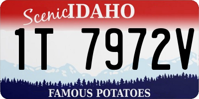 ID license plate 1T7972V