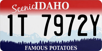 ID license plate 1T7972Y