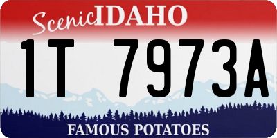 ID license plate 1T7973A