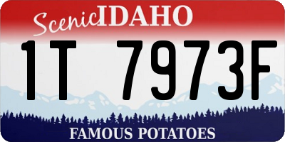 ID license plate 1T7973F