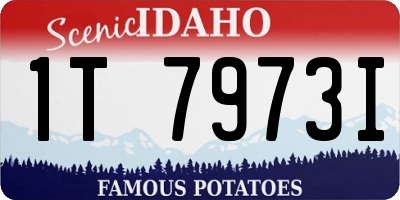 ID license plate 1T7973I