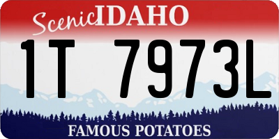 ID license plate 1T7973L