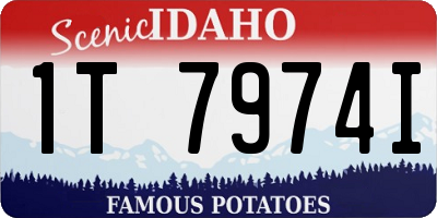 ID license plate 1T7974I