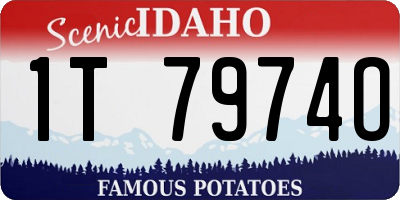 ID license plate 1T7974O