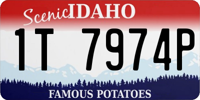 ID license plate 1T7974P