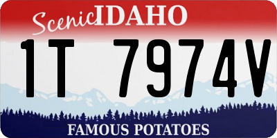 ID license plate 1T7974V