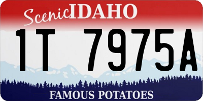 ID license plate 1T7975A