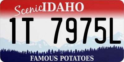 ID license plate 1T7975L